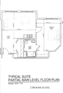Assisted Living Room Suite Floorplan