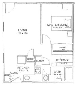 Harrison Estates - 1 bedroom duplex
