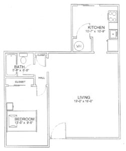 Harrison Estates - 1 bedroom quadraplex